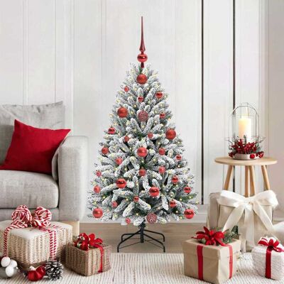 vidaXL Künstlicher Weihnachtsbaum Grün und Weiß 120 cm PVC und Metall vidaXL Künstlicher Weihnachtsbaum Grün und Weiß 120 cm PVC und Metall