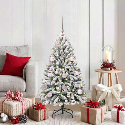vidaXL Künstlicher Weihnachtsbaum Grün und Weiß 120 cm PVC und Metall vidaXL Künstlicher Weihnachtsbaum Grün und Weiß 120 cm PVC und Metall