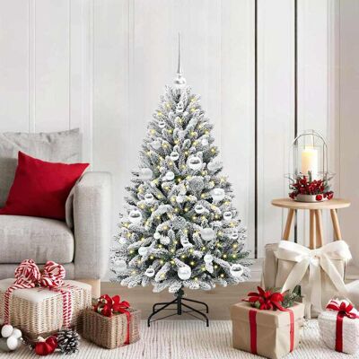 vidaXL Künstlicher Weihnachtsbaum Grün und Weiß 120 cm PVC und Metall vidaXL Künstlicher Weihnachtsbaum Grün und Weiß 120 cm PVC und Metall