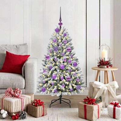 vidaXL Künstlicher Weihnachtsbaum Grün und Weiß 120 cm PVC und Metall vidaXL Künstlicher Weihnachtsbaum Grün und Weiß 120 cm PVC und Metall