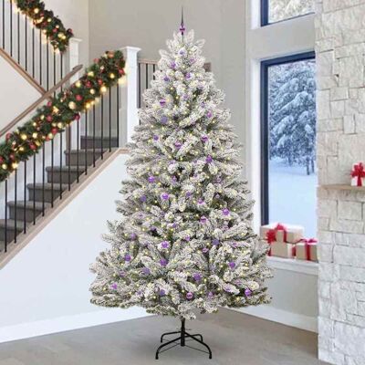 vidaXL Künstlicher Weihnachtsbaum Grün und Weiß 300 cm PVC und Metall vidaXL Künstlicher Weihnachtsbaum Grün und Weiß 300 cm PVC und Metall