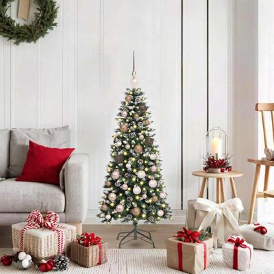 vidaXL Künstlicher Weihnachtsbaum mit 150 LEDs mit Ständer Grün 120 cm vidaXL Künstlicher Weihnachtsbaum mit 150 LEDs mit Ständer Grün 120 cm