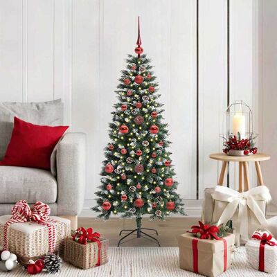 vidaXL Künstlicher Weihnachtsbaum mit 150 LEDs mit Ständer Grün 120 cm vidaXL Künstlicher Weihnachtsbaum mit 150 LEDs mit Ständer Grün 120 cm