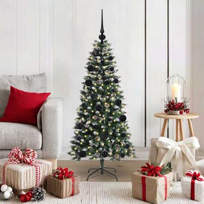 vidaXL Künstlicher Weihnachtsbaum mit 150 LEDs mit Ständer Grün 120 cm vidaXL Künstlicher Weihnachtsbaum mit 150 LEDs mit Ständer Grün 120 cm