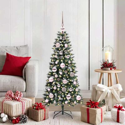 vidaXL Künstlicher Weihnachtsbaum mit 150 LEDs mit Ständer Grün 120 cm vidaXL Künstlicher Weihnachtsbaum mit 150 LEDs mit Ständer Grün 120 cm