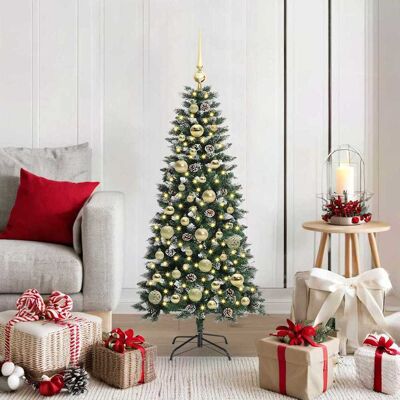 vidaXL Künstlicher Weihnachtsbaum mit 150 LEDs mit Ständer Grün 120 cm vidaXL Künstlicher Weihnachtsbaum mit 150 LEDs mit Ständer Grün 120 cm