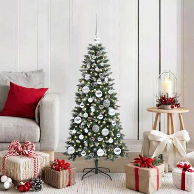 vidaXL Künstlicher Weihnachtsbaum mit 150 LEDs mit Ständer Grün 120 cm vidaXL Künstlicher Weihnachtsbaum mit 150 LEDs mit Ständer Grün 120 cm