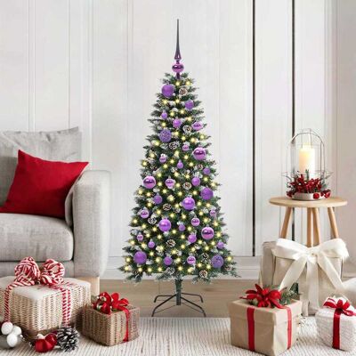vidaXL Künstlicher Weihnachtsbaum mit 150 LEDs mit Ständer Grün 120 cm vidaXL Künstlicher Weihnachtsbaum mit 150 LEDs mit Ständer Grün 120 cm
