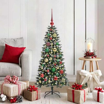 vidaXL Künstlicher Weihnachtsbaum mit 150 LEDs mit Ständer Grün 120 cm vidaXL Künstlicher Weihnachtsbaum mit 150 LEDs mit Ständer Grün 120 cm