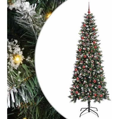 vidaXL Künstlicher Weihnachtsbaum mit 300 LEDs mit Ständer Grün 210 cm vidaXL Künstlicher Weihnachtsbaum mit 300 LEDs mit Ständer Grün 210 cm