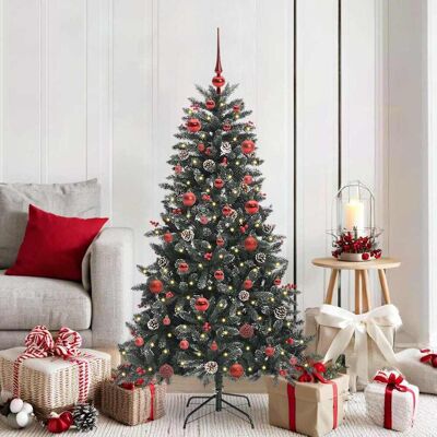 vidaXL Künstlicher Weihnachtsbaum Grün 150 cm PVC, Plastik und Stahl vidaXL Künstlicher Weihnachtsbaum Grün 150 cm PVC, Plastik und Stahl
