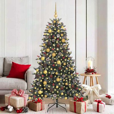 vidaXL Künstlicher Weihnachtsbaum Grün 180 cm PVC, Plastik und Stahl vidaXL Künstlicher Weihnachtsbaum Grün 180 cm PVC, Plastik und Stahl