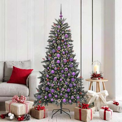 vidaXL Künstlicher Weihnachtsbaum Grün 180 cm PVC, Plastik und Stahl vidaXL Künstlicher Weihnachtsbaum Grün 180 cm PVC, Plastik und Stahl