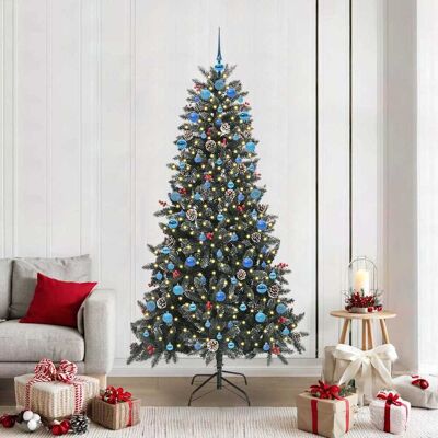 vidaXL Künstlicher Weihnachtsbaum Grün 210 cm PVC, Plastik und Stahl vidaXL Künstlicher Weihnachtsbaum Grün 210 cm PVC, Plastik und Stahl