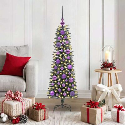 vidaXL Künstlicher Weihnachtsbaum mit 150 LEDs mit Ständer Grün 120 cm vidaXL Künstlicher Weihnachtsbaum mit 150 LEDs mit Ständer Grün 120 cm