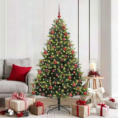 vidaXL Künstlicher Klapp-Weihnachtsbaum mit 300 LEDs Grün 180 cm vidaXL Künstlicher Klapp-Weihnachtsbaum mit 300 LEDs Grün 180 cm