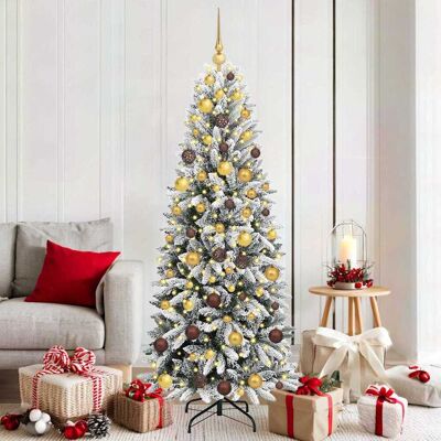vidaXL Künstlicher Weihnachtsbaum Weiß 180 cm vidaXL Künstlicher Weihnachtsbaum Weiß 180 cm