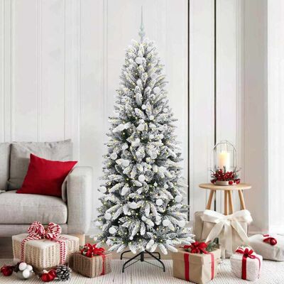 vidaXL Künstlicher Weihnachtsbaum Weiß 180 cm vidaXL Künstlicher Weihnachtsbaum Weiß 180 cm