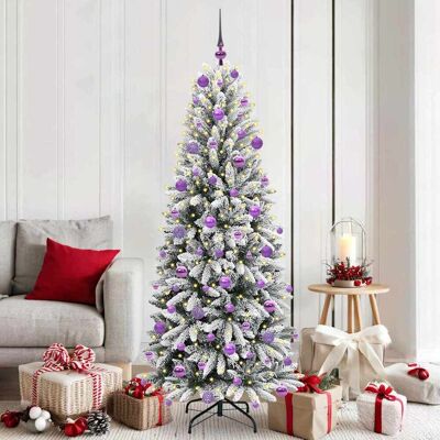 vidaXL Künstlicher Weihnachtsbaum Weiß 180 cm vidaXL Künstlicher Weihnachtsbaum Weiß 180 cm