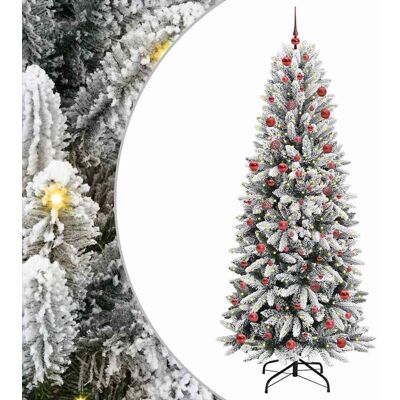 vidaXL Künstlicher Weihnachtsbaum Weiß 210 cm vidaXL Künstlicher Weihnachtsbaum Weiß 210 cm