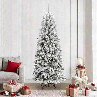 vidaXL Künstlicher Weihnachtsbaum Weiß 210 cm vidaXL Künstlicher Weihnachtsbaum Weiß 210 cm