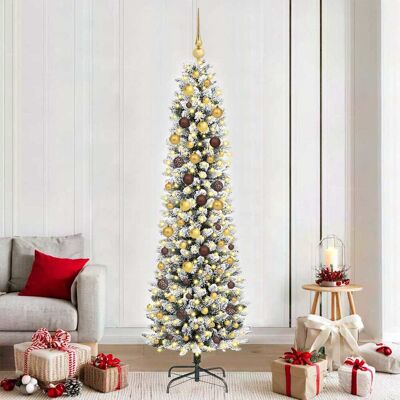 vidaXL Künstlicher Weihnachtsbaum Weiß 210 cm vidaXL Künstlicher Weihnachtsbaum Weiß 210 cm
