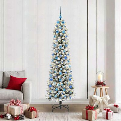 vidaXL Künstlicher Weihnachtsbaum Weiß 210 cm vidaXL Künstlicher Weihnachtsbaum Weiß 210 cm