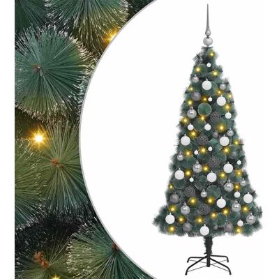 vidaXL Künstlicher vorbeleuchteter Weihnachtsbaum mit Kugelset 180 cm vidaXL Künstlicher vorbeleuchteter Weihnachtsbaum mit Kugelset 180 cm