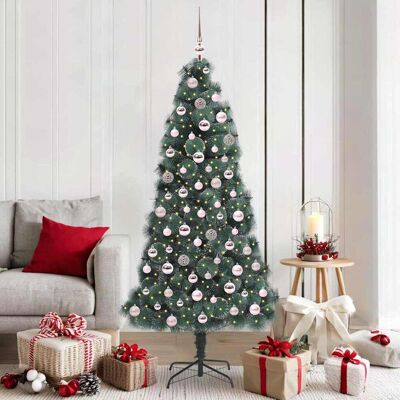 vidaXL Künstlicher vorbeleuchteter Weihnachtsbaum mit Kugelset 180 cm vidaXL Künstlicher vorbeleuchteter Weihnachtsbaum mit Kugelset 180 cm