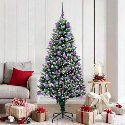 vidaXL Künstlicher Weihnachtsbaum mit 300 LEDs mit Ständer Grün 180 cm vidaXL Künstlicher Weihnachtsbaum mit 300 LEDs mit Ständer Grün 180 cm