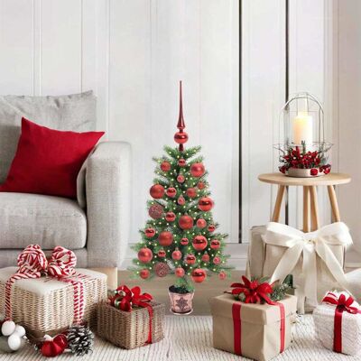 vidaXL Weihnachtsbaum mit 150 LEDs mit Ständer Grün 90 cm PE vidaXL Weihnachtsbaum mit 150 LEDs mit Ständer Grün 90 cm PE