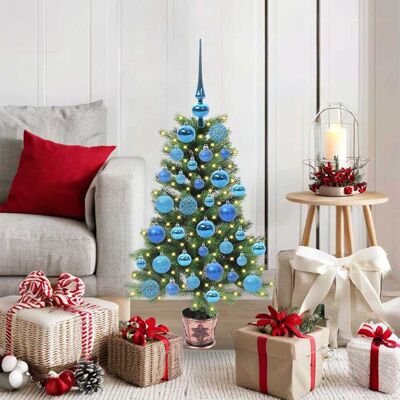 vidaXL Weihnachtsbaum mit 150 LEDs mit Ständer Grün 90 cm PE vidaXL Weihnachtsbaum mit 150 LEDs mit Ständer Grün 90 cm PE