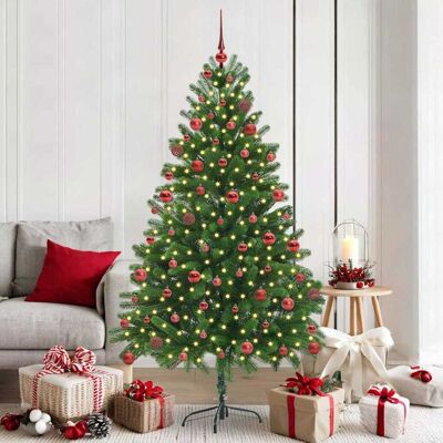 vidaXL Weihnachtsbaum mit 300 LEDs mit Ständer Grün 180 cm PE vidaXL Weihnachtsbaum mit 300 LEDs mit Ständer Grün 180 cm PE