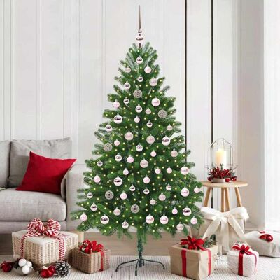 vidaXL Weihnachtsbaum mit 300 LEDs mit Ständer Grün 180 cm PE vidaXL Weihnachtsbaum mit 300 LEDs mit Ständer Grün 180 cm PE