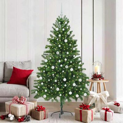 vidaXL Weihnachtsbaum mit 300 LEDs mit Ständer Grün 180 cm PE vidaXL Weihnachtsbaum mit 300 LEDs mit Ständer Grün 180 cm PE