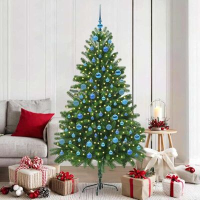 vidaXL Weihnachtsbaum mit 300 LEDs mit Ständer Grün 180 cm PE vidaXL Weihnachtsbaum mit 300 LEDs mit Ständer Grün 180 cm PE