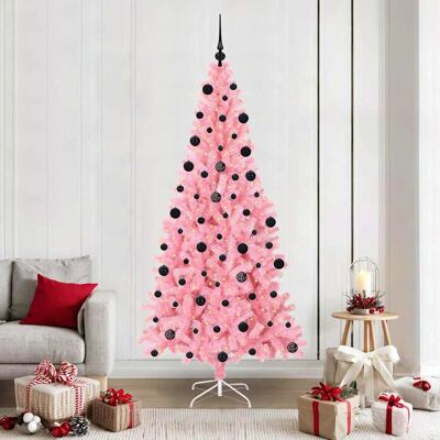 vidaXL Weihnachtsbaum Rosa 210 cm PVC vidaXL Weihnachtsbaum Rosa 210 cm PVC