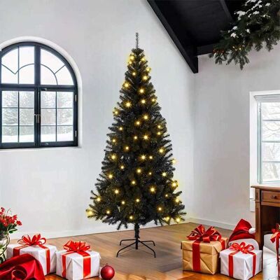 vidaXL Weihnachtsbaum Schwarz 180 cm PVC vidaXL Weihnachtsbaum Schwarz 180 cm PVC