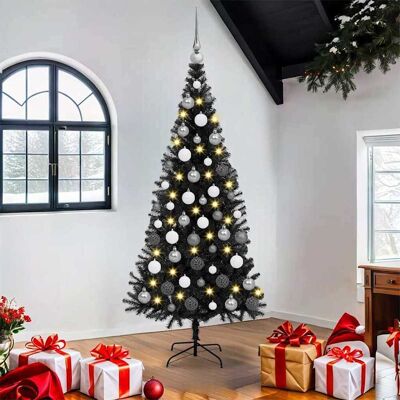 vidaXL Weihnachtsbaum Schwarz 180 cm PVC vidaXL Weihnachtsbaum Schwarz 180 cm PVC