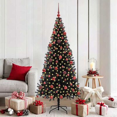 vidaXL Weihnachtsbaum Schwarz 180 cm PVC vidaXL Weihnachtsbaum Schwarz 180 cm PVC
