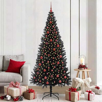 vidaXL Weihnachtsbaum Schwarz 210 cm PVC vidaXL Weihnachtsbaum Schwarz 210 cm PVC