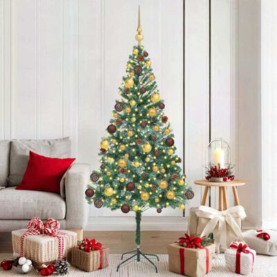 vidaXL Künstlicher Weihnachtsbaum Grün 180 cm PVC und Stahl vidaXL Künstlicher Weihnachtsbaum Grün 180 cm PVC und Stahl