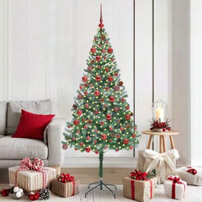 vidaXL Künstlicher Weihnachtsbaum Grün 180 cm PVC und Stahl vidaXL Künstlicher Weihnachtsbaum Grün 180 cm PVC und Stahl