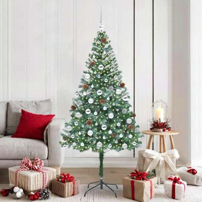 vidaXL Künstlicher Weihnachtsbaum Grün 180 cm PVC und Stahl vidaXL Künstlicher Weihnachtsbaum Grün 180 cm PVC und Stahl