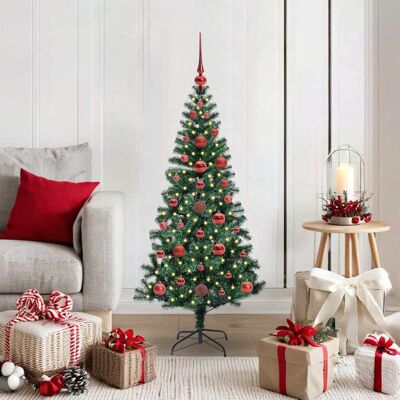 vidaXL Künstlicher vorbeleuchteter Weihnachtsbaum Grün 120 cm vidaXL Künstlicher vorbeleuchteter Weihnachtsbaum Grün 120 cm