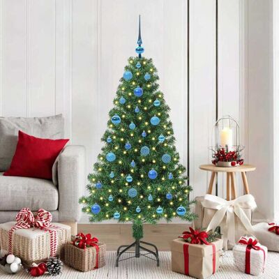 vidaXL Künstlicher Weihnachtsbaum mit 150 LEDs mit Ständer Grün 150 cm vidaXL Künstlicher Weihnachtsbaum mit 150 LEDs mit Ständer Grün 150 cm