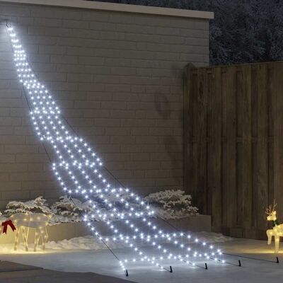 vidaXL LED Weihnachtsbaum mit Erdspießen Kaltweiß 511 cm Metall vidaXL LED Weihnachtsbaum mit Erdspießen Kaltweiß 511 cm Metall