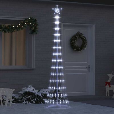 vidaXL LED-Weihnachtsbaum Kaltweiß 250 cm Metall vidaXL LED-Weihnachtsbaum Kaltweiß 250 cm Metall