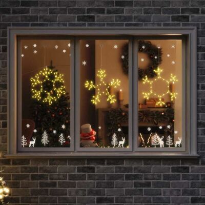 vidaXL Weihnachtsschneemann mit 252 LEDs Warmes Weiß 44.5 x 38 cm PVC vidaXL Weihnachtsschneemann mit 252 LEDs Warmes Weiß 44.5 x 38 cm PVC