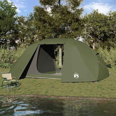 vidaXL Angelzelt Olive Grün 514 x 465 x 187 cm Polyester und Fiberglas vidaXL Angelzelt Olive Grün 514 x 465 x 187 cm Polyester und Fiberglas
